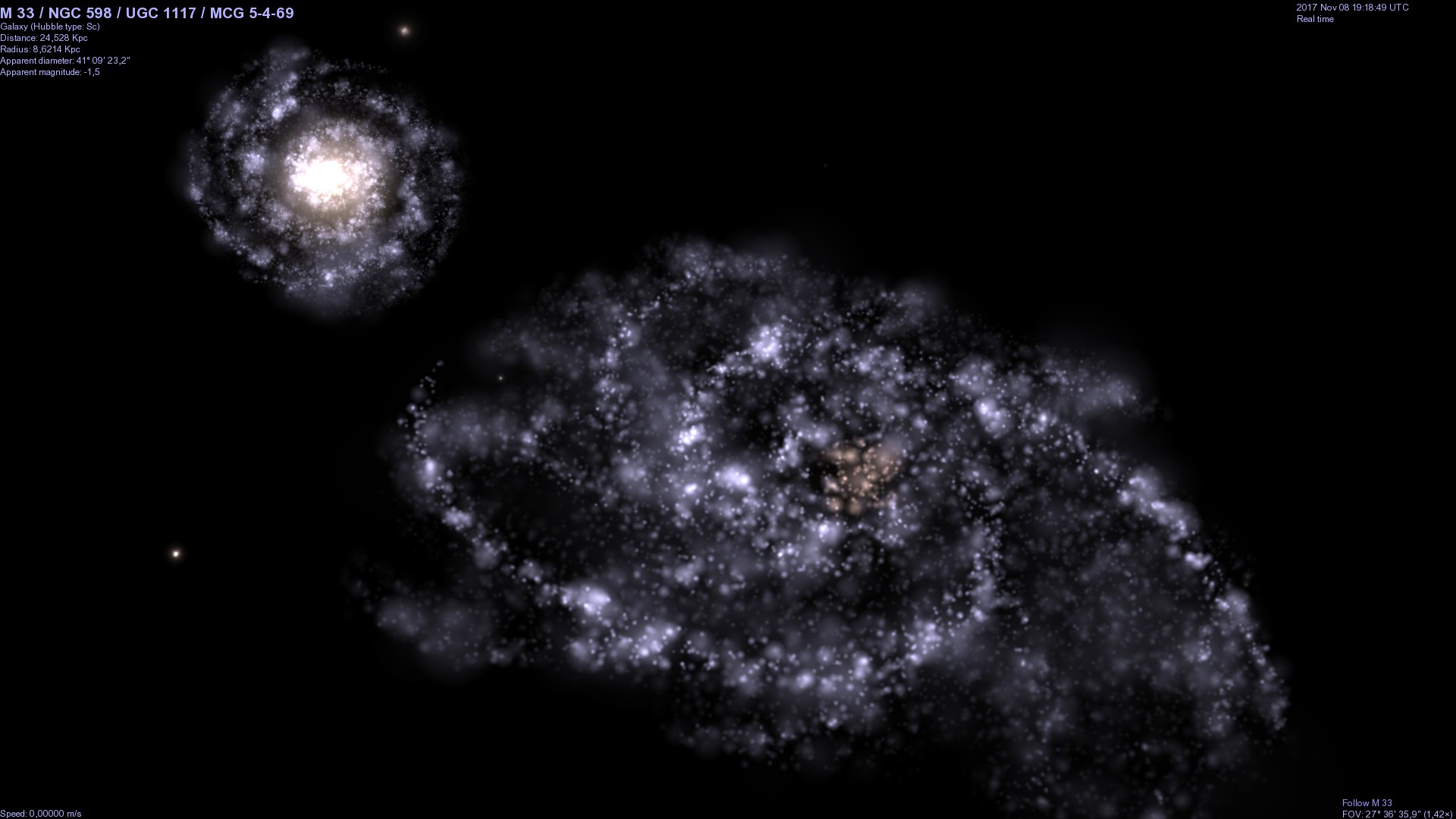 The Triangulum & Andromeda galaxies